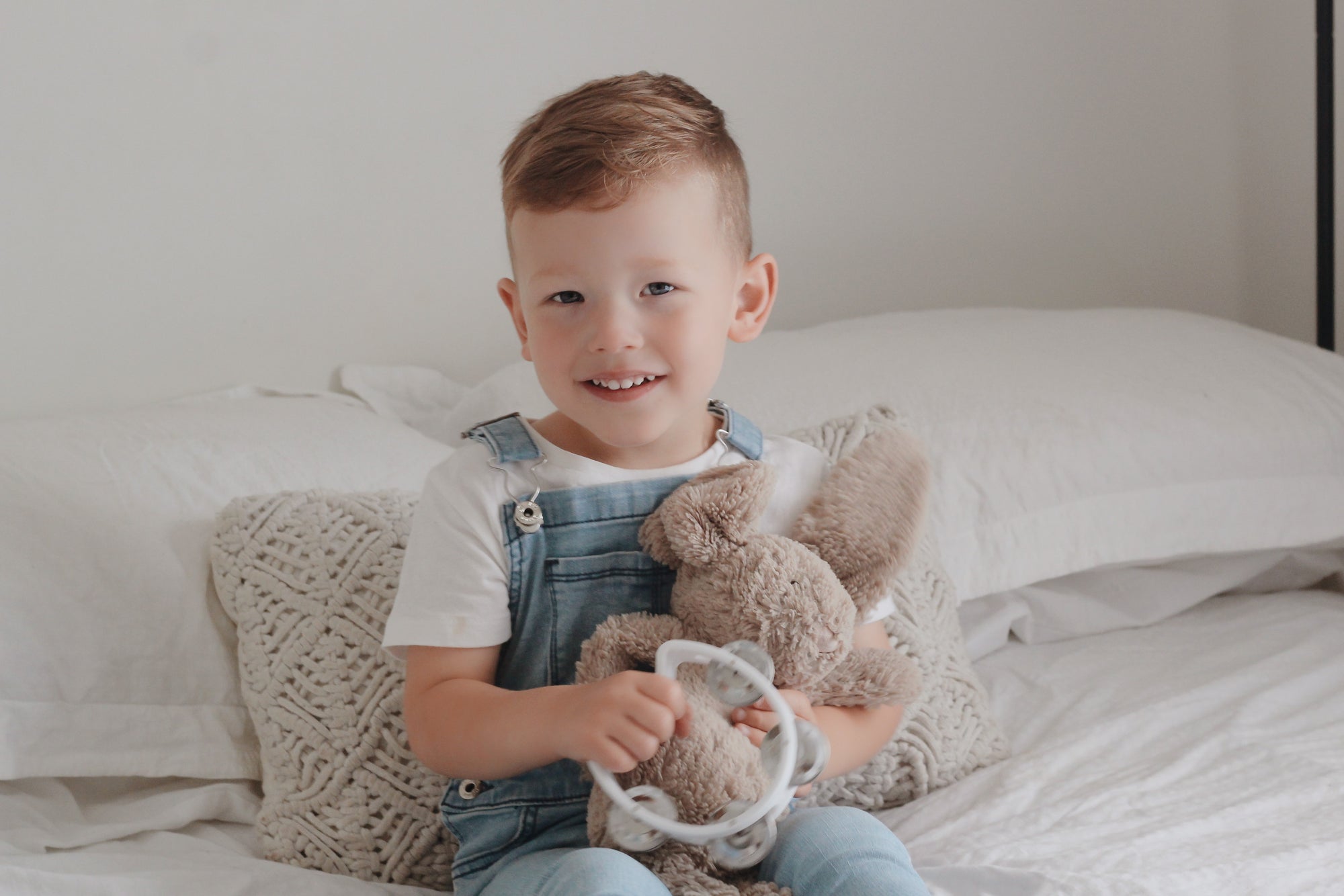 Mini White Tambourine